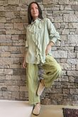 Nantucket Ruffle Blouse Soft Olive